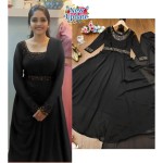 Fox Georgette  Gown With Dupatta And Belt 