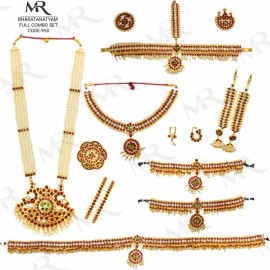 Bharatnatyam Full Jewellery Set 