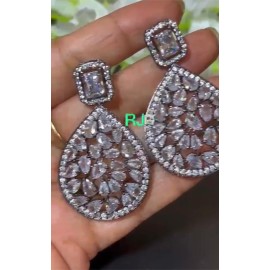 American Diamonds Antique Plated Earrings 