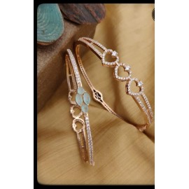 Rose Gold Diamond Bracelets Pattern D