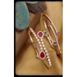 Rose Gold Diamond Bracelets Design F