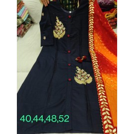 Banglori Fancy 2 Buta Design With Side Latkan Kurti 