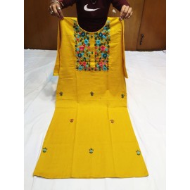 Pure Cooton Hand Embroidery Kurti 