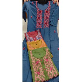 Dyeable Chanderi Kurtis 