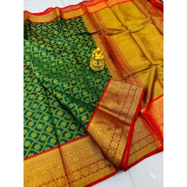 Handloom Patty Weaving Silk Saree 