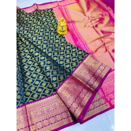 Handloom Patty Weaving Silk Saree 