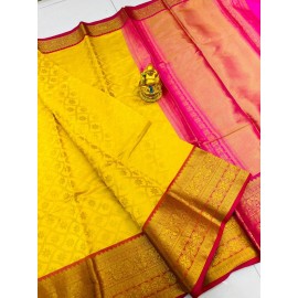 Handloom Patty Weaving Silk Saree 