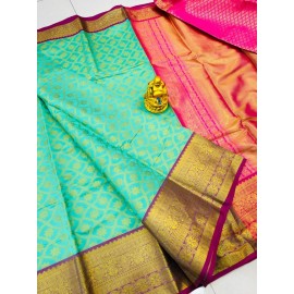 Handloom Patty Weaving Silk Saree 