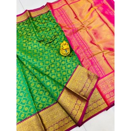 Handloom Patty Weaving Silk Saree 