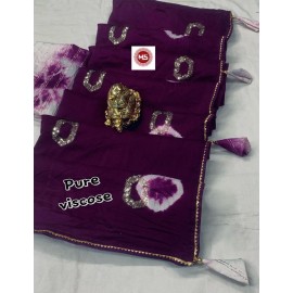 Beautiful Traditional Handmade Khaja Bandhani Saree 