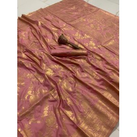 Pure Silk Mina Zari With Heavy Weaving Work Saree 