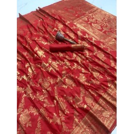 Pure Silk Mina Zari With Heavy Weaving Work Saree 