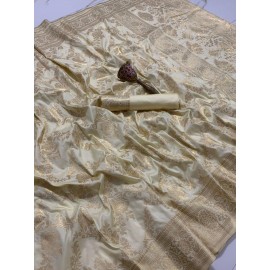 Pure Silk Mina Zari With Heavy Weaving Work Saree 