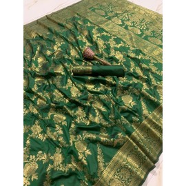 Pure Silk Mina Zari With Heavy Weaving Work Saree 