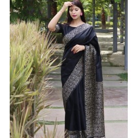 Soft Lichi Silk with Beautiful Rich Pallu Saree 