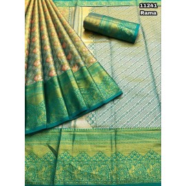 Kanjivir Pattu Silk Pure Zari Weaving Sarees 