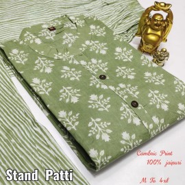 Stand Patti Design In Pant Kurti Set Stand