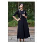 Hot Fix Black Georgette Gown 