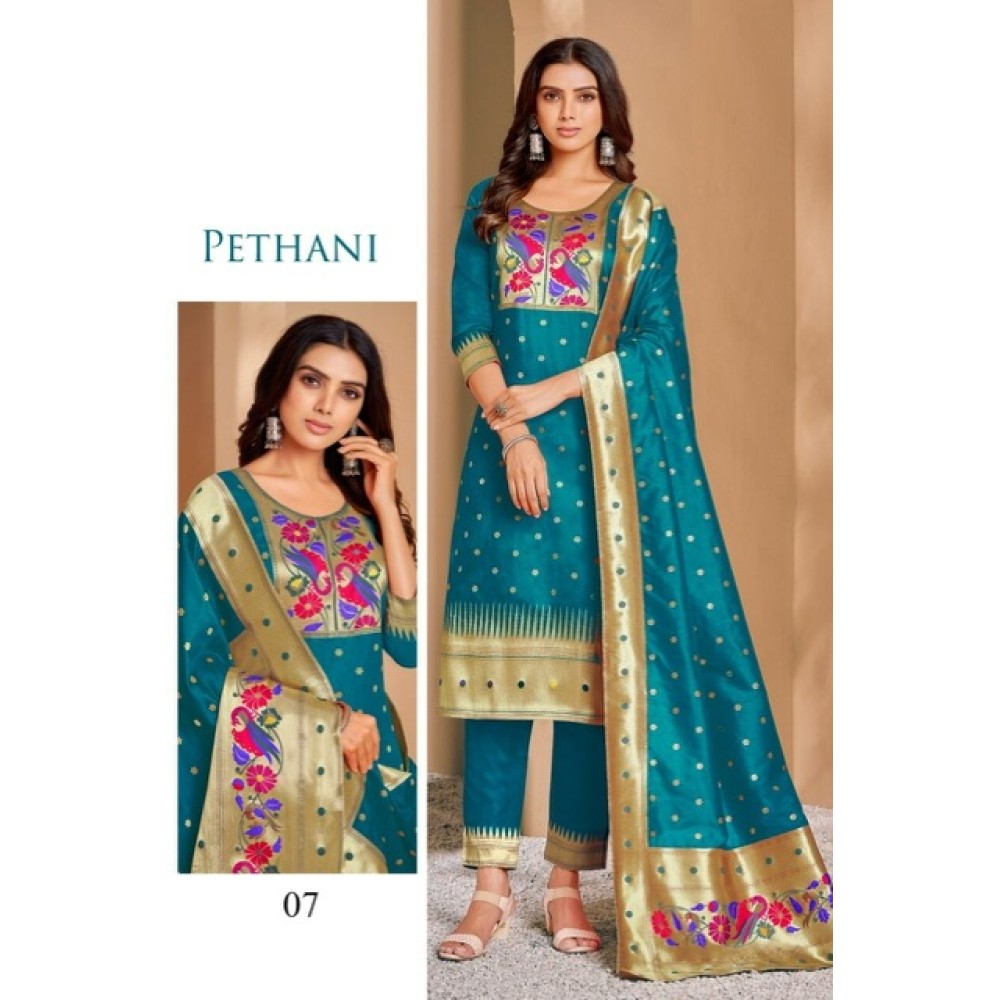 paithani Silk Full Kurta Set 