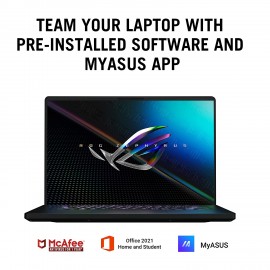 ASUS ROG Zephyrus M16 (2022), 16-inch (40.64 cms) 2K QHD 165Hz/3ms, Core i9-12900H 12th Gen, RTX 3070 Ti 8GB Graphics, Gaming Laptop (32GB/1TB SSD/Win 11/Office 2021/Black/2 Kg), GU603ZW-K8033WS