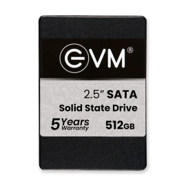 EVM 2.5" 512GB SATA SSD Next-gen 3D TLC NAND Internal SSD, Flash Fast Performance Ultra Low Power Consumption (EVM25, Black)