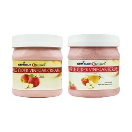 GEMBLUE BioCare Apple Vinegar Cream + Scrub 500 ml Pack of 2