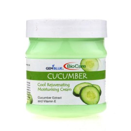 GEMBLUE BioCare Cucumber Body and Face cool Rejuvenating and Moisturising Cream with Natural Cucumber Extract and Vitamin E (500 ml)