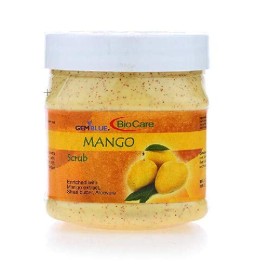 GEMBLUE BioCare safe and Natural Mango Scrub with Mango extract, Shea Butter and Aloe vera Scrub (500 ml)