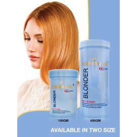 Gemblue Biocare Blonder Powder Multi Techniques Hair Lightening | Upto 8 Levels Lighter Than Your Natural Shade | Suitable for All Hair Types (100)