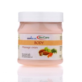 Gemblue Biocare Body Massage Cream Enriched Almond, Olives, Carrot Seeds Oil