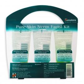 Himalaya Pure Skin Neem Facial Kit (Facewash 50ml, Scrub 50g & Face Pack 50g)