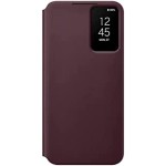 Samsung Original Galaxy S22 Plus 5G Smart Clear View Cover, Burgundy