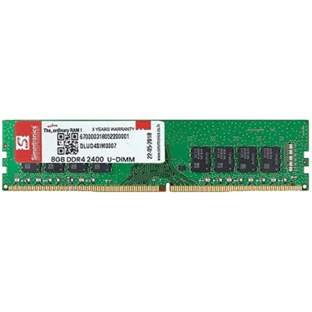 Simmtronics 8GB DDR4 Ram for Desktop 2400 Mhz