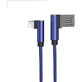 pTron Bassbuds Lite TWS with Solero Type-C 2.4A Fast Charging 1.2M Long USB Cable (Blue)