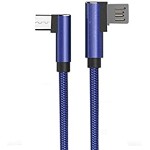 PTron Solero Micro USB Cable 2.4A Fast Charging Cable 1.2 Meter Long USB Cable - (Blue)