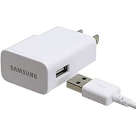 Samsung Universal Travel Charger for Galaxy S3/S4/Note 2 - Non-Retail Packaging - White
