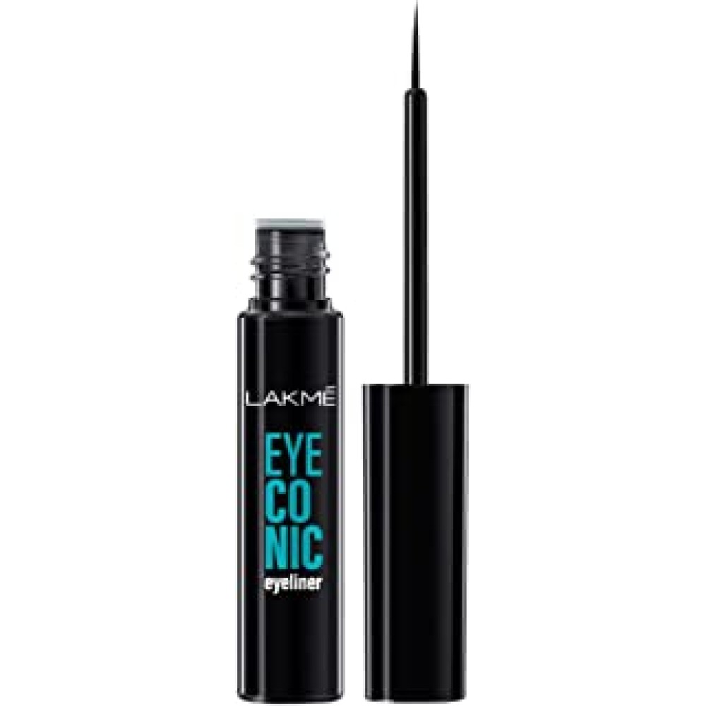 LAKMÉ Eyeconic Liquid Eyeliner, Black, Matte Finish, 4.5 ml