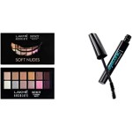 Lakme Absolute Infinity Eye Shadow Palette, Soft Nudes, 12 g and Eyeconic Lash Curling Mascara, Black, 9ml