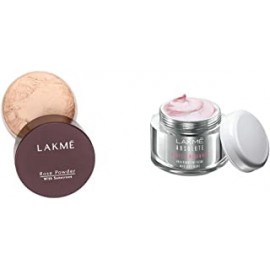 Lakmé Rose Face Powder, Soft Pink, 40G And Lakmé Absolute Perfect Radiance Skin Brightening Day Crème, 28 G