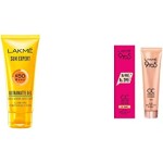 Lakme Sun Expert SPF 50 Gel, 100 g & Lakme 9 To 5 Complexion Care Face CC Cream, Honey, SPF 30, Conceals Dark Spots & Blemishes, 30 g