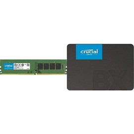 Crucial RAM 8GB DDR4 2666 MHz CL19 Desktop Memory CT8G4DFRA266 & BX500 240GB 3D NAND SATA 6.35 cm (2.5-inch) SSD (CT240BX500SSD1)
