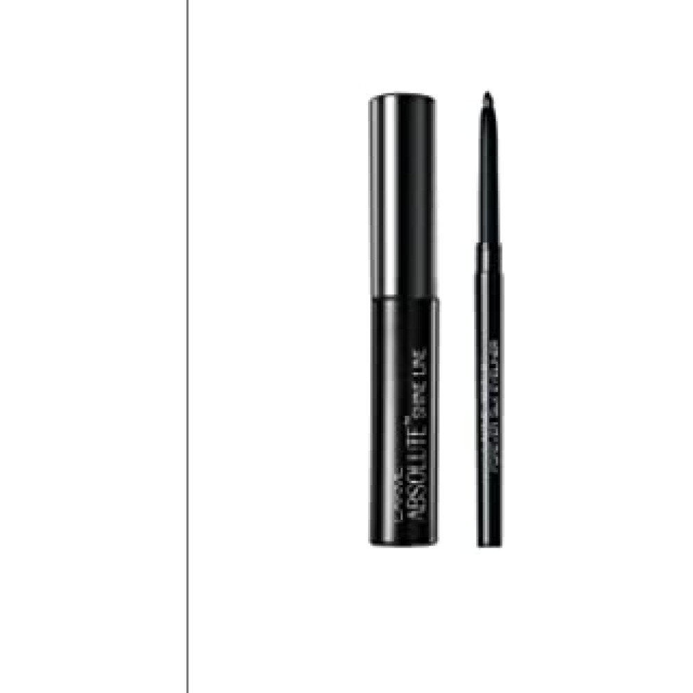 Lakme Set of 2 Absolute Forever Silk Blacklast & Absolute Shine Line Black Eye Liners