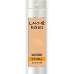 Lakmé Peach Milk Moisturizer SPF 24 Sunscreen Lotion, 120ml (Now at Rupees 30 Off)