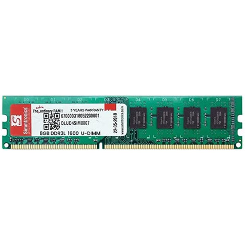 Simmtronics 8GB DDR3L Ram for Desktop 1600 Mhz