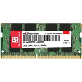 Simmtronics 2GB DDR2 Laptop RAM 800 MHz (PC 6400) with 3 Year Warranty