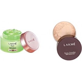 Lakme 9 to 5 Naturale Aloe Aquagel, 50g and Lakme Rose Face Powder, Soft Pink, 40g