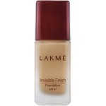 LAKMÉ Invisible Finish SPF 8 Liquid Foundation, Shade 02, Ultra Light Water Based Face Makeup for Glowing Skin - Full Coverage, Natural Finish, 25 ml