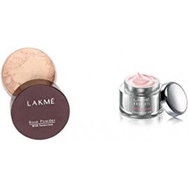 Lakmé Rose Face Powder, Soft Pink, 40g And Lakmé Absolute Perfect Radiance Skin lightening/Brightening Night Creme 50 g