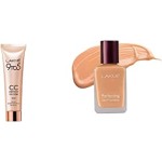 LAKMÉ Complexion Care Face Cream, Beige, 9g & Lakme Perfecting Liquid Foundation, Shell, 27ml, Dewy Finish