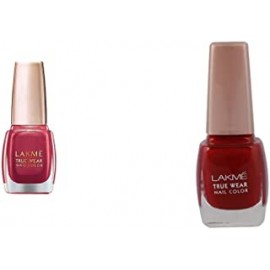 Lakmé True Wear Nail Color, Shade 506, 9 ml and Lakmé True Wear Nail Color, Reds and Maroons D417, 9 ml